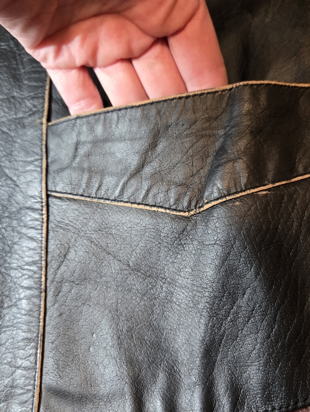 2005 Sturgis Leather King Collab Leather Vest Brown Size 48 Motorcyle Ride - Picture 6 of 10